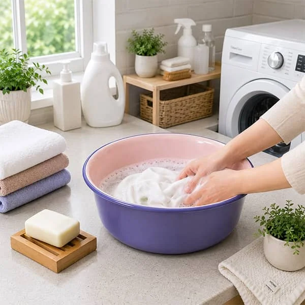 juego de palangana, cubo y cubo de basura de plástico para limpieza del hogar